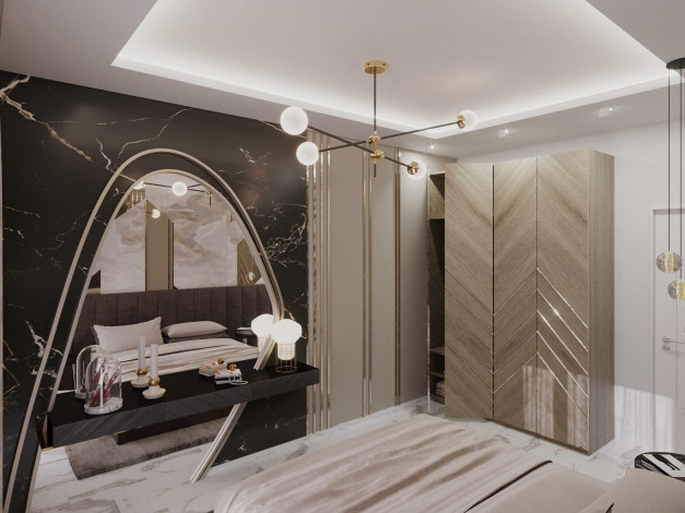 Новая резиденция на этапе строительства в престижном районе Оба, 50м-155м - Ракурс 16