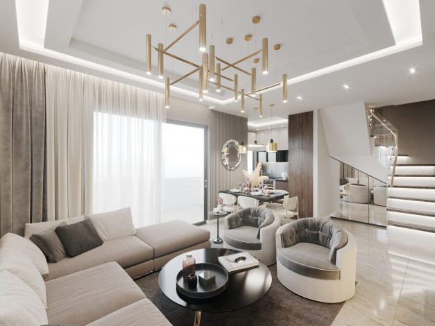 Новая резиденция на этапе строительства в престижном районе Оба, 50м-155м - Ракурс 20