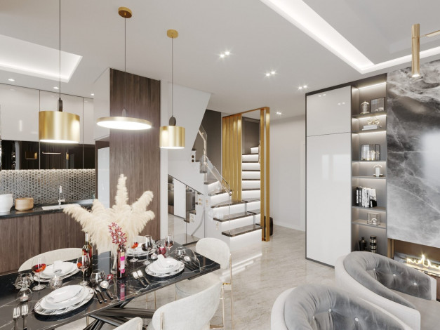 Новая резиденция на этапе строительства в престижном районе Оба, 50м-155м - Ракурс 25