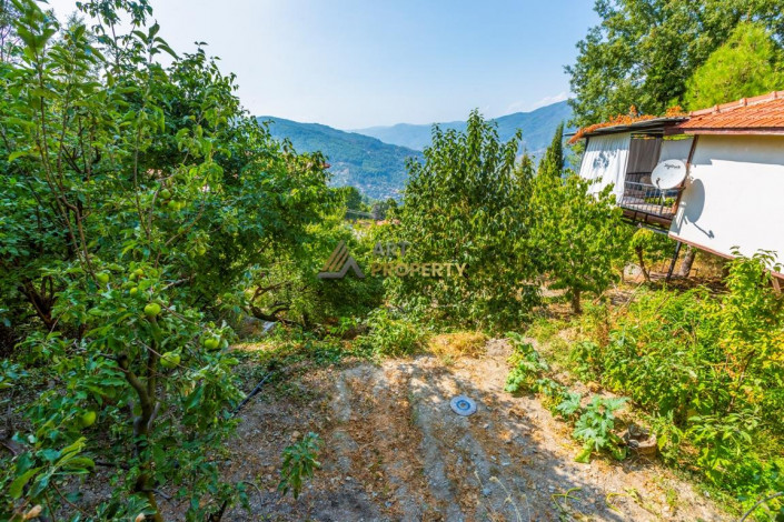 Дом с камином 3+1 с участком вдали от шума и суеты в горах Махмутлара, 260 м2 - Ракурс 3