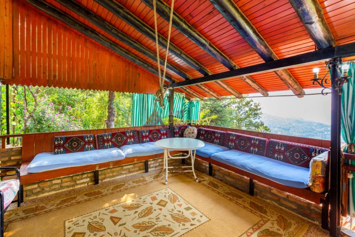 Дом с камином 3+1 с участком вдали от шума и суеты в горах Махмутлара, 260 м2 - Ракурс 38