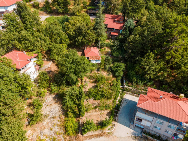 Дом с камином 3+1 с участком вдали от шума и суеты в горах Махмутлара, 260 м2 - Ракурс 46