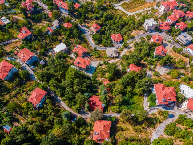 Дом с камином 3+1 с участком вдали от шума и суеты в горах Махмутлара, 260 м2 - Ракурс 51