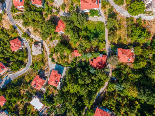 Дом с камином 3+1 с участком вдали от шума и суеты в горах Махмутлара, 260 м2 - Ракурс 53