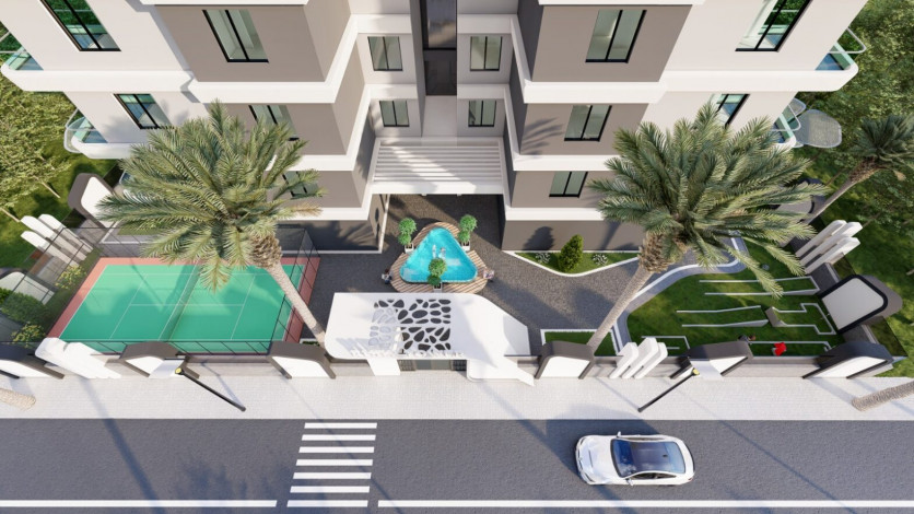 Новая резиденция на этапе строительства в районе Махмутлар, 49-209 м2 - Ракурс 9