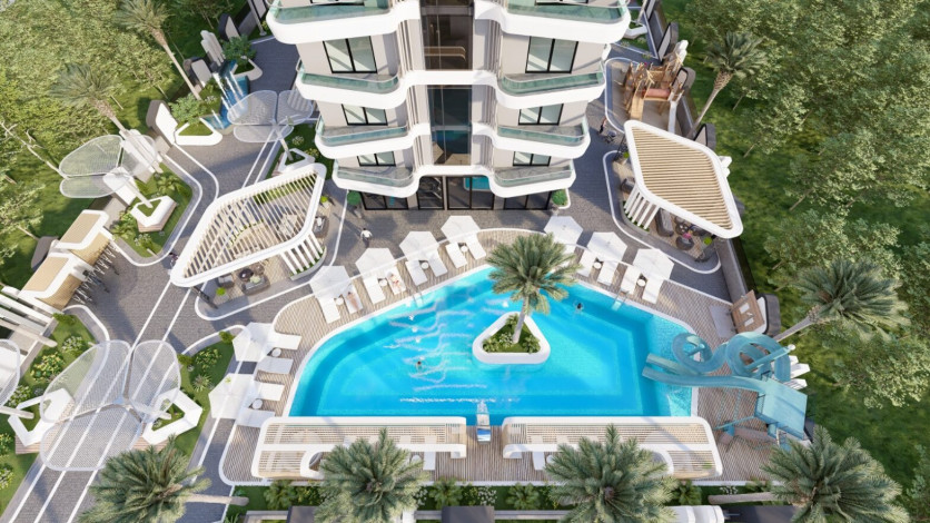 Новая резиденция на этапе строительства в районе Махмутлар, 49-209 м2 - Ракурс 10