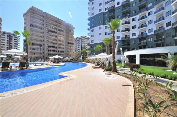 Квартира 1+1 с люкс мебелью в новом комплексе с развитой инфраструктурой отеля 5* в Махмутларе, 55 м2 - Ракурс 27