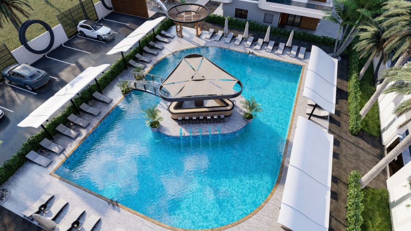 Новый шикарный комплекс на этапе строительства в районе Махмутлар, 55м-100м - Ракурс 5