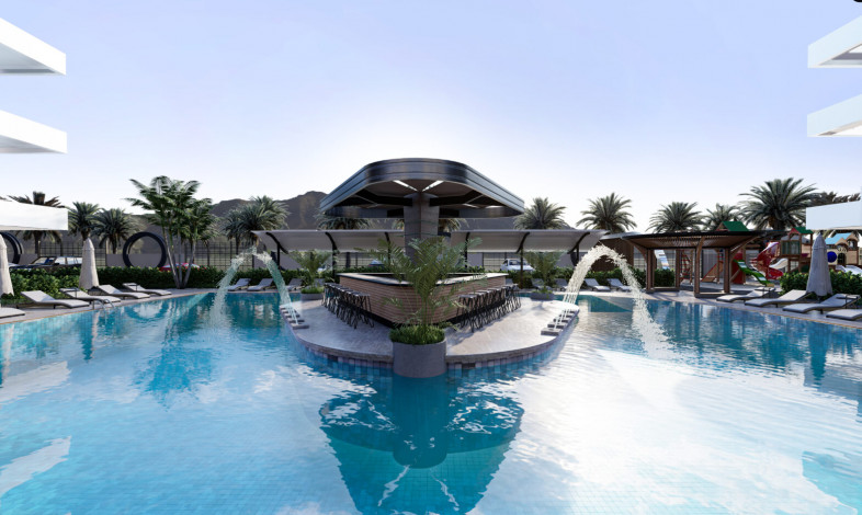 Новый шикарный комплекс на этапе строительства в районе Махмутлар, 55м-100м - Ракурс 7