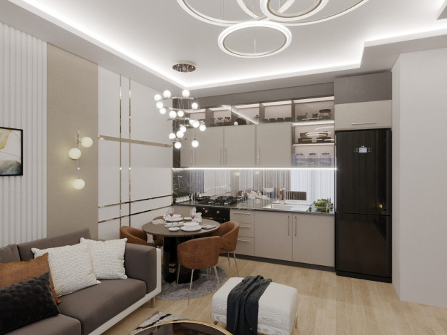 Новый шикарный комплекс на этапе строительства в районе Махмутлар, 55м-100м - Ракурс 20