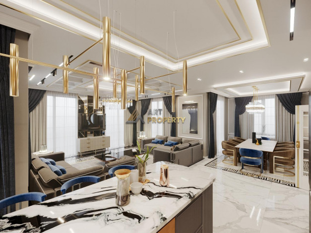 Гарантированное гражданство! Вилла 5+1 на этапе котлована в районе Каргыджак с возможностью рассрочки, 520 м2 - Ракурс 13