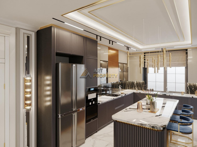 Гарантированное гражданство! Вилла 5+1 на этапе котлована в районе Каргыджак с возможностью рассрочки, 520 м2 - Ракурс 14