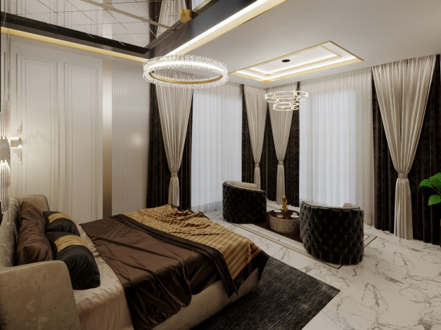 Гарантированное гражданство! Вилла 5+1 на этапе котлована в районе Каргыджак с возможностью рассрочки, 520 м2 - Ракурс 19