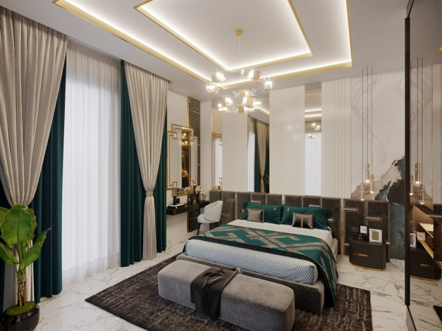 Гарантированное гражданство! Вилла 5+1 на этапе котлована в районе Каргыджак с возможностью рассрочки, 520 м2 - Ракурс 29