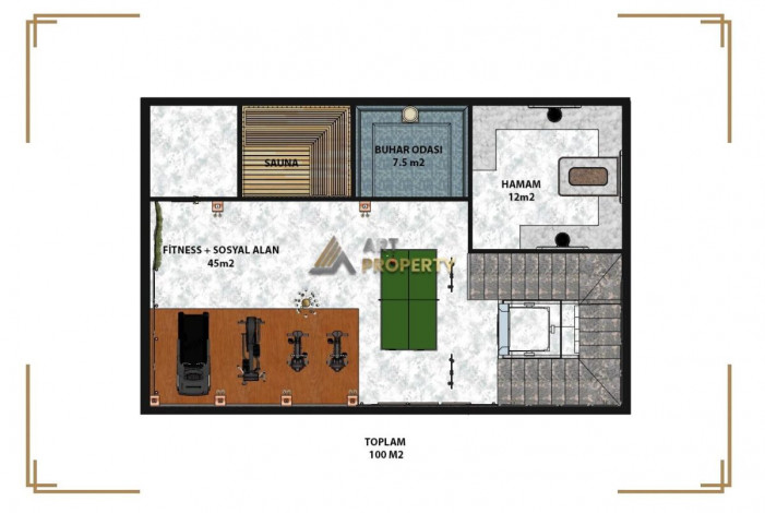 Гарантированное гражданство! Вилла 5+1 на этапе котлована в районе Каргыджак с возможностью рассрочки, 520 м2 - Ракурс 35