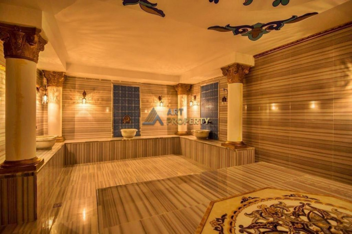 Квартира 1+1 с мебелью в комплексе на первой линии моря в Махмутларе, 66 м2 - Ракурс 27