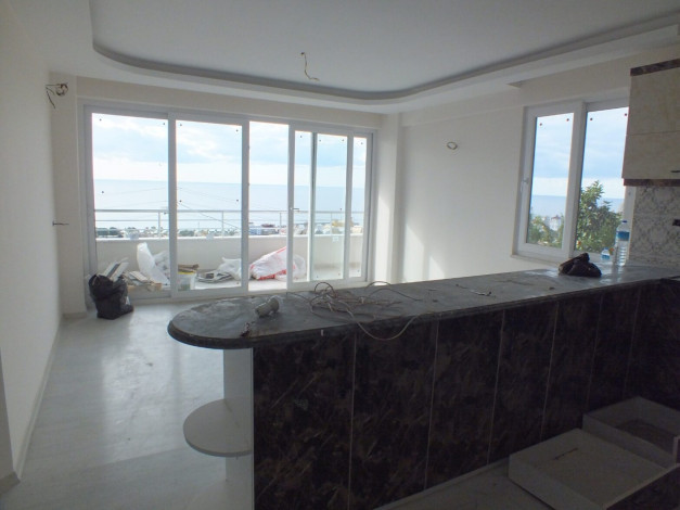 Квартира 2+1 в центральной части Алании с собственным садом и видом на море, 100 м2 - Ракурс 17