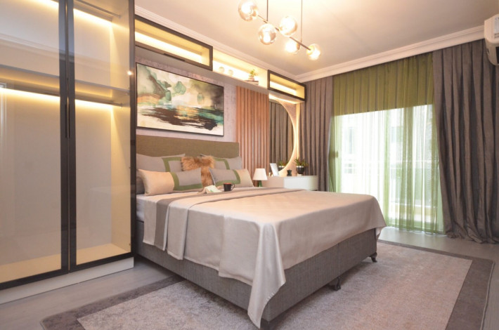 Квартира 2+1 с ремонтом и новой мебелью в Махмутларе, 100 м2 - Ракурс 15