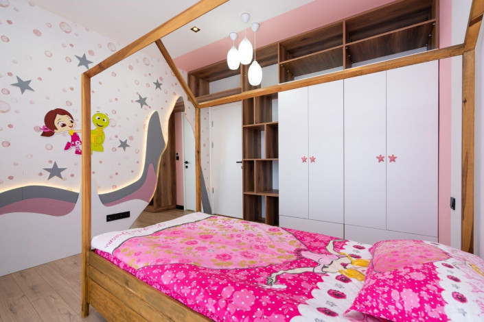 Вилла 6+1 в Авсалларе рядом с песчаным пляжем, 375 м2 - Ракурс 29