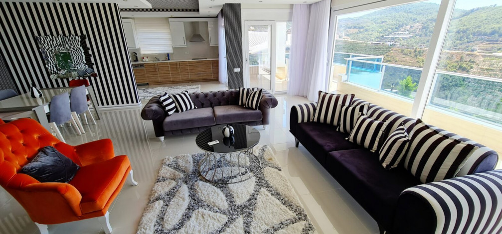 Вилла 3+1 в комплексе с инфраструктурой в районе Каргыджак, 280 м2 - Ракурс 14