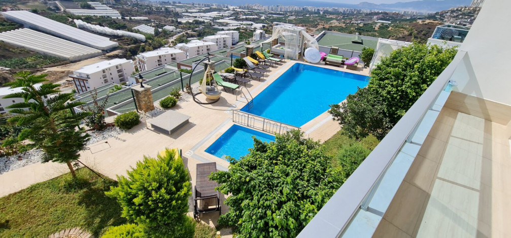 Вилла 3+1 в комплексе с инфраструктурой в районе Каргыджак, 280 м2 - Ракурс 45