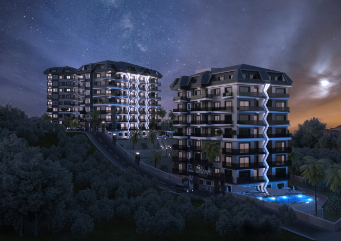 Новый проект на этапе строительства с видовыми квартирами в Авсалларе! - Ракурс 7