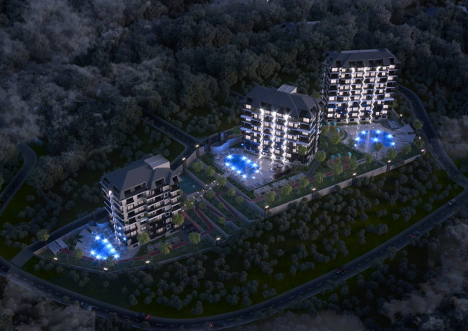 Новый проект на этапе строительства с видовыми квартирами в Авсалларе! - Ракурс 30