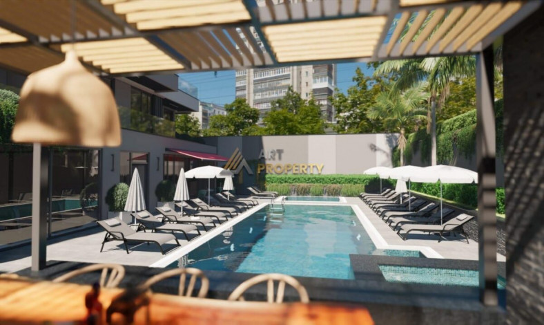 Новый проект на этапе котлована в 150 м от пляжа Клеопатры, 60-172 м2 - Ракурс 4