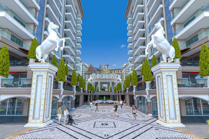 Три квартиры 1+1 в самом грандиозном комплексе Махмутлара, 81 м2 - Ракурс 4