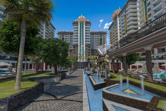 Три квартиры 1+1 в самом грандиозном комплексе Махмутлара, 81 м2 - Ракурс 16