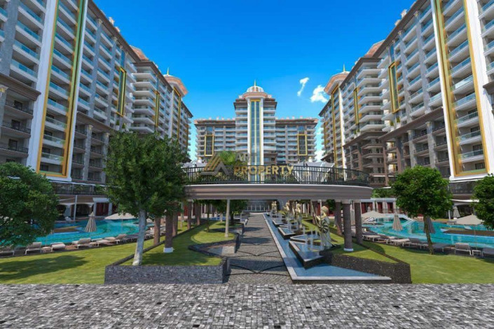 Три квартиры 1+1 в самом грандиозном комплексе Махмутлара, 81 м2 - Ракурс 18