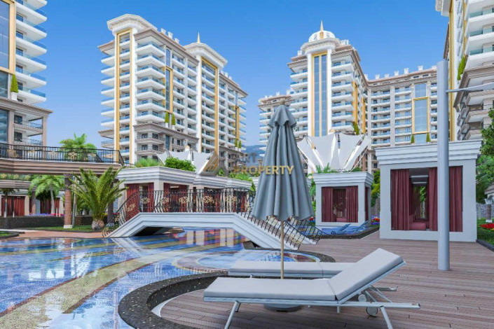 Три квартиры 1+1 в самом грандиозном комплексе Махмутлара, 81 м2 - Ракурс 22