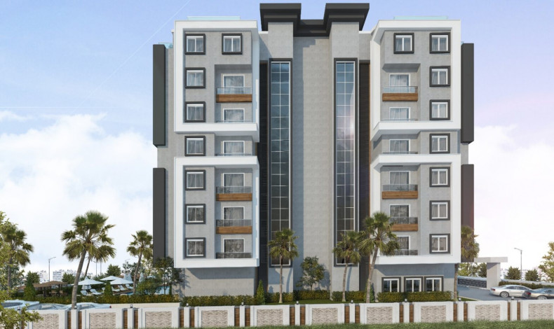 Проект в Авсалларе на этапе строительства с планировками 2+1, 97 м2 - Ракурс 42