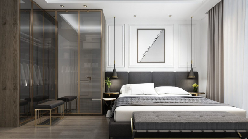 Проект в Авсалларе на этапе строительства с планировками 2+1, 97 м2 - Ракурс 56