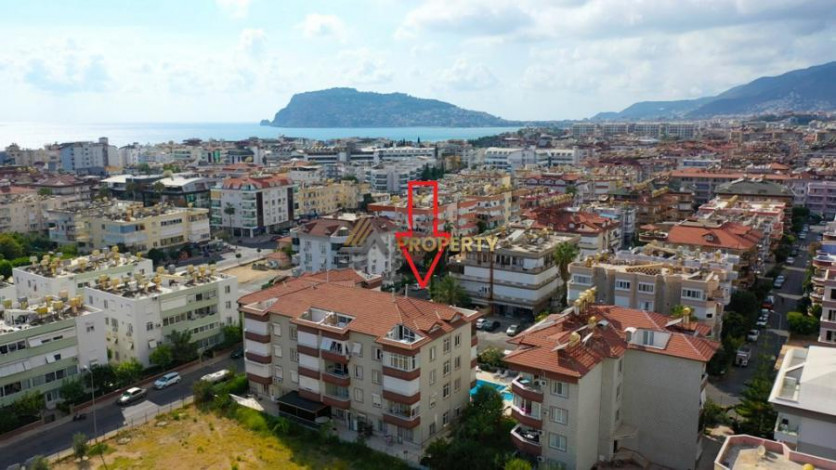 Меблированная двухкомнатная квартира с большим балконом в районе Оба, 65 м2 - Ракурс 3