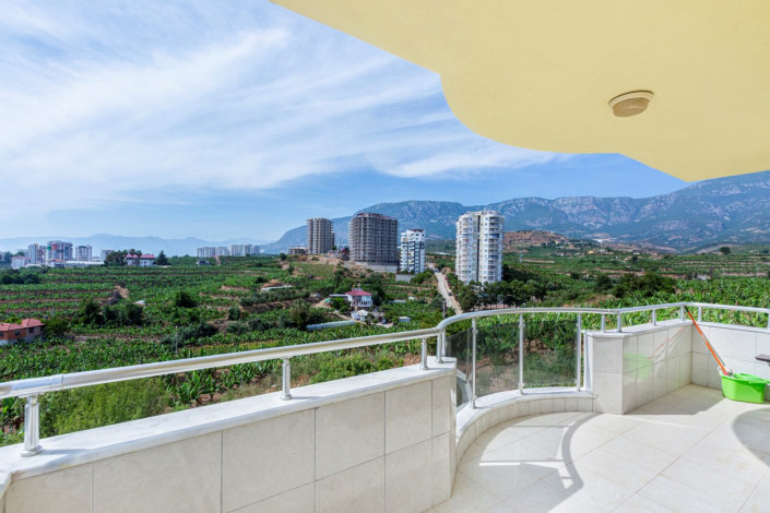 Просторная меблированная квартира 2+1 с видом на море и горы  в районе Махмутлар, 100 м2 - Ракурс 7