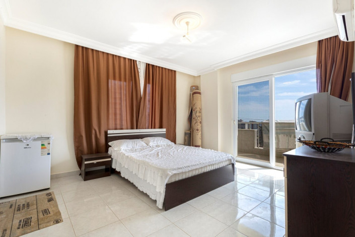 Просторная меблированная квартира 2+1 с видом на море и горы  в районе Махмутлар, 100 м2 - Ракурс 11