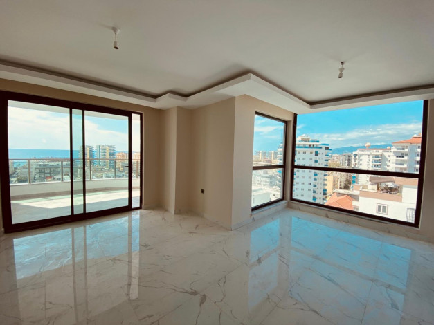 Двухкомнатная квартира с Махмутлар с видом на море и горы, 68 м2 - Ракурс 15