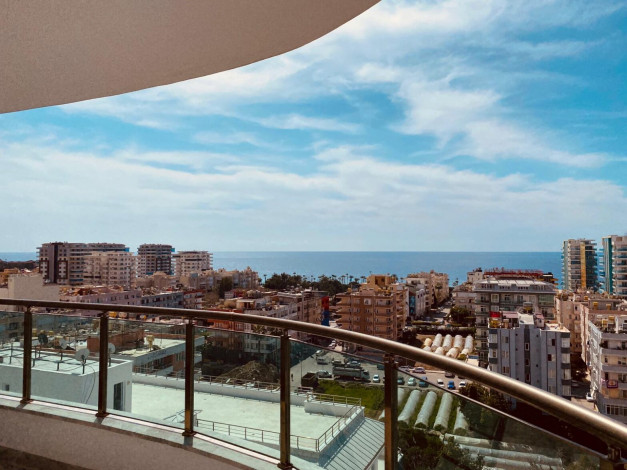 Двухкомнатная квартира с Махмутлар с видом на море и горы, 68 м2 - Ракурс 21