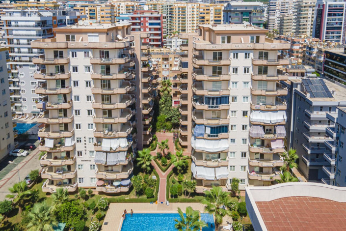 Трехкомнатная квартира на высоком этаже с видом на море в районе Махмутлар, 120 м2 - Ракурс 21