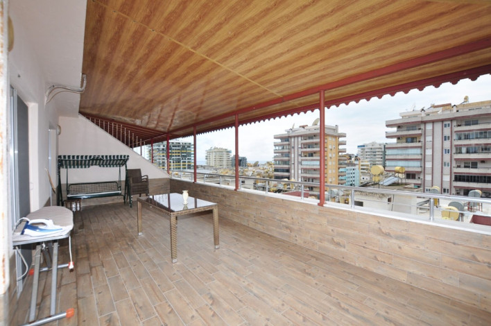 Меблированный пятикомнатный дуплекс с боковым видом на море и горы в районе Махмутлар, 280м - Ракурс 2