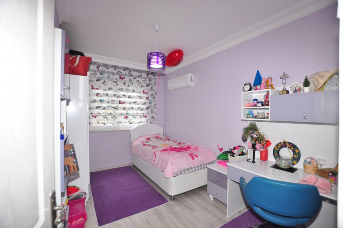 Меблированный пятикомнатный дуплекс с боковым видом на море и горы в районе Махмутлар, 280м - Ракурс 13