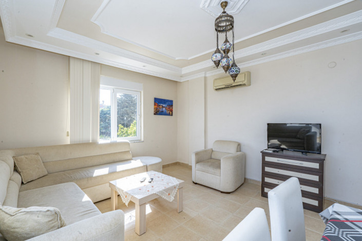 Полностью меблированная трехкомнатная квартира в центре города Аланья с видом на море, 75 м2 - Ракурс 8