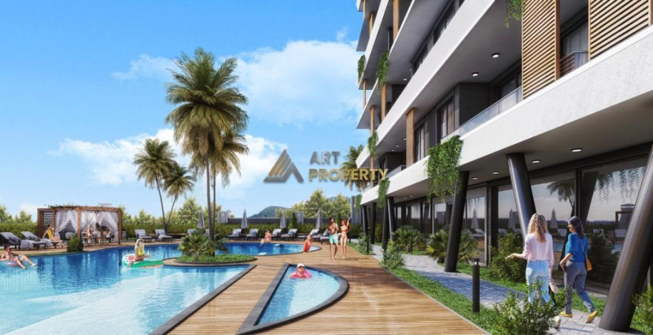 Скоро стартует строительство интересного комплекса с богатой инфраструктурой в районе Демирташ, 45-171 м2 - Ракурс 2