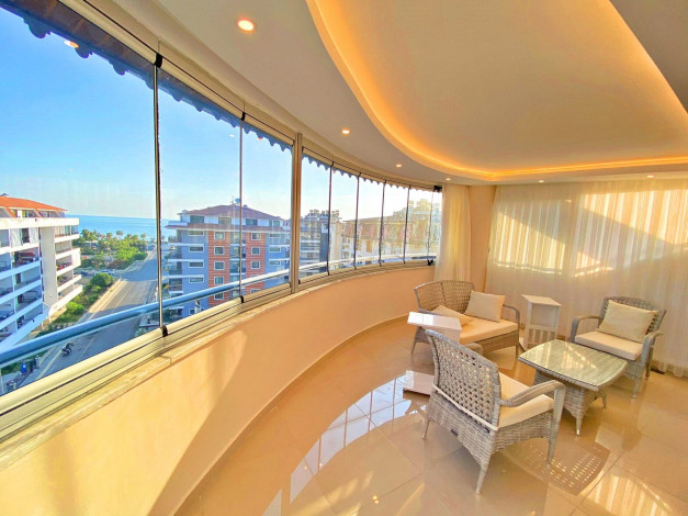 Меблированный дуплекс 5+1 с дизайнерским ремонтом в 100м от Средиземного моря в районе Кестель, 250м - Ракурс 6