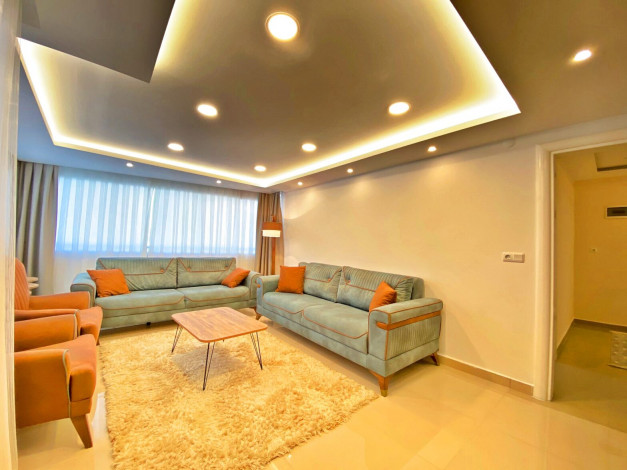 Меблированный дуплекс 5+1 с дизайнерским ремонтом в 100м от Средиземного моря в районе Кестель, 250м - Ракурс 8