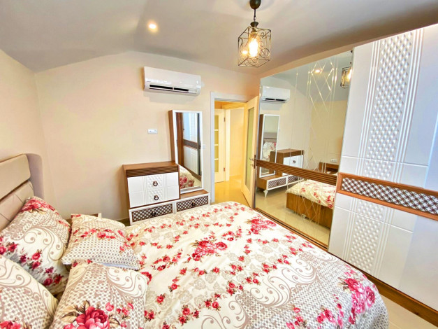 Меблированный дуплекс 5+1 с дизайнерским ремонтом в 100м от Средиземного моря в районе Кестель, 250м - Ракурс 11