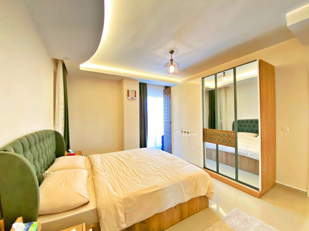 Меблированный дуплекс 5+1 с дизайнерским ремонтом в 100м от Средиземного моря в районе Кестель, 250м - Ракурс 18