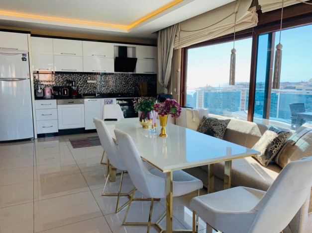 Двухуровневый пентхаус 4+1 с видом на море и горы, 215 м2 - Ракурс 4