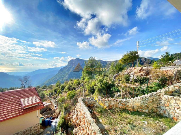 Отдельностоящий трехэтажный дом в Аланье с садом и видом на море и горы, 922 м2 - Ракурс 22